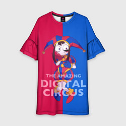 Платье клеш для девочки Помни в ужасе The amazing digital circus, цвет: 3D-принт