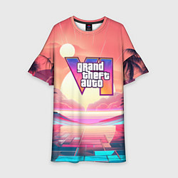 Детское платье GTA 6 retro abstract