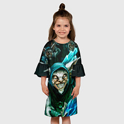 Платье клеш для девочки Мипо Дота, цвет: 3D-принт — фото 2