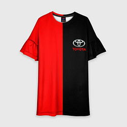 Детское платье Toyota car красно чёрный