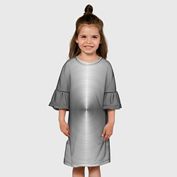 Платье клеш для девочки Срез металла - текстура, цвет: 3D-принт — фото 2