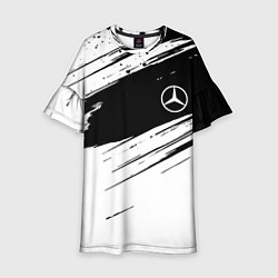 Детское платье Mercedes benz краски чернобелая геометрия