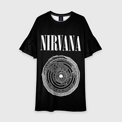 Платье клеш для девочки Nirvana Inferno, цвет: 3D-принт