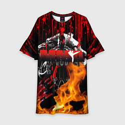 Платье клеш для девочки Спартанец MMA, цвет: 3D-принт