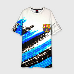 Платье клеш для девочки Barcelona fc club, цвет: 3D-принт