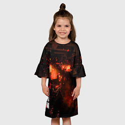 Платье клеш для девочки Last Hope P4, цвет: 3D-принт — фото 2