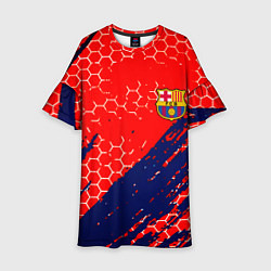 Детское платье Барселона спорт краски текстура