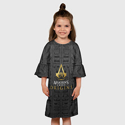 Платье клеш для девочки Пески Египта Assassins creed, цвет: 3D-принт — фото 2