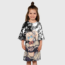 Платье клеш для девочки Фрирен граффити, цвет: 3D-принт — фото 2