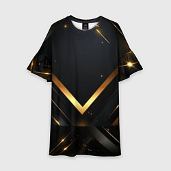 Детское платье Gold luxury black abstract