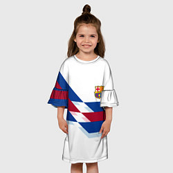 Платье клеш для девочки Barcelona geometry sports, цвет: 3D-принт — фото 2