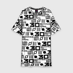 Детское платье Thirty Seconds to Mars pattern rock