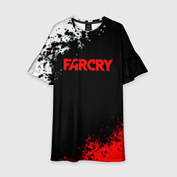 Платье клеш для девочки Farcry текстура краски, цвет: 3D-принт