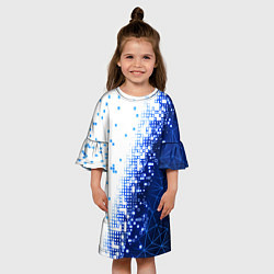 Платье клеш для девочки Поврежденный цифровой скин, цвет: 3D-принт — фото 2