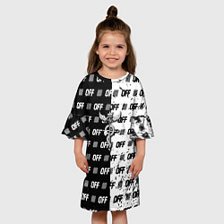 Платье клеш для девочки Fullmetal Alchemis pattern off, цвет: 3D-принт — фото 2