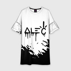 Платье клеш для девочки Adele album, цвет: 3D-принт