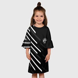 Платье клеш для девочки Borussia sport fc, цвет: 3D-принт — фото 2