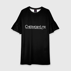 Платье клеш для девочки Chernobylite, цвет: 3D-принт
