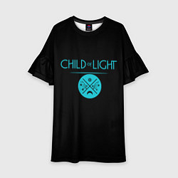 Платье клеш для девочки Child of Light, цвет: 3D-принт