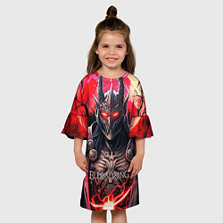 Платье клеш для девочки Elden Ring персонаж темный рыцарь, цвет: 3D-принт — фото 2