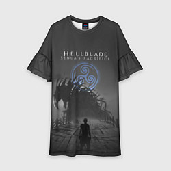 Платье клеш для девочки Hellblade - Sign, цвет: 3D-принт