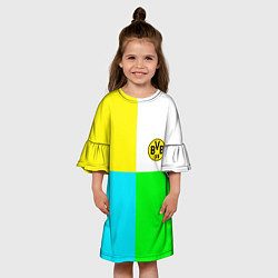 Платье клеш для девочки Borussia color cport, цвет: 3D-принт — фото 2