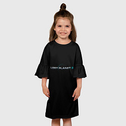 Платье клеш для девочки Lost planet 3, цвет: 3D-принт — фото 2