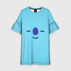 Платье клеш для девочки BT21-Koya, цвет: 3D-принт