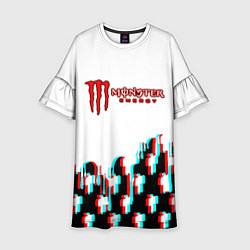 Платье клеш для девочки Billie Eilish x Monster energy, цвет: 3D-принт