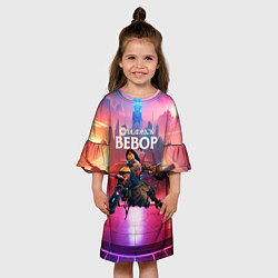 Платье клеш для девочки Deadlock Bebop, цвет: 3D-принт — фото 2