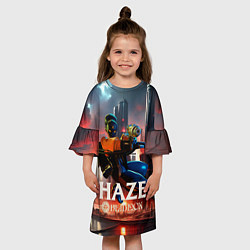 Платье клеш для девочки Мгла Deadlock, цвет: 3D-принт — фото 2