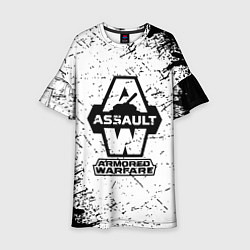 Платье клеш для девочки Armored assault, цвет: 3D-принт