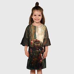 Платье клеш для девочки Космодесантник из ордена, цвет: 3D-принт — фото 2