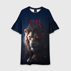 Платье клеш для девочки The Lion King - Scar, цвет: 3D-принт