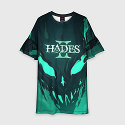 Платье клеш для девочки По мотивам игры Hades 2, цвет: 3D-принт