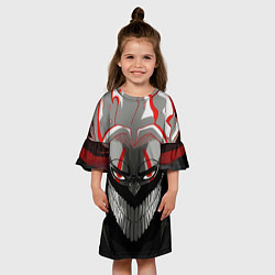 Платье клеш для девочки Dandadan: Okarun, цвет: 3D-принт — фото 2