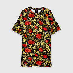 Детское платье Рябина с золотой листвой