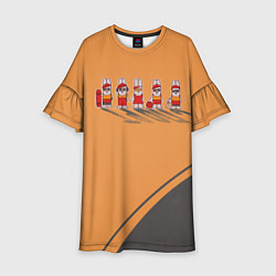 Детское платье Пять спортивных кроликов