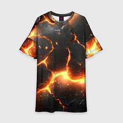 Детское платье Лава и разлом плит