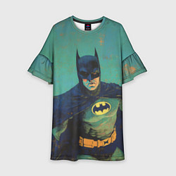 Платье клеш для девочки Злой Бэтмен, цвет: 3D-принт