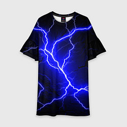 Детское платье Color blue black