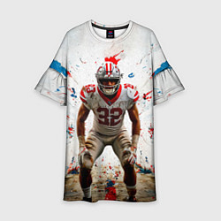 Детское платье Квотербек на белом