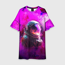 Детское платье Космонавт красочный