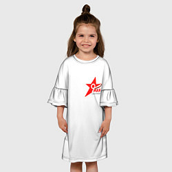 Платье клеш для девочки Праздник-9 мая, цвет: 3D-принт — фото 2