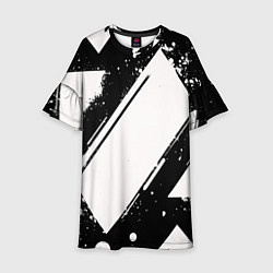 Детское платье Color black white