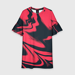 Детское платье Color black red