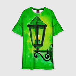 Детское платье Уличный зелёный фонарь