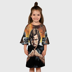 Платье клеш для девочки Энакин скайуокер star wars, цвет: 3D-принт — фото 2