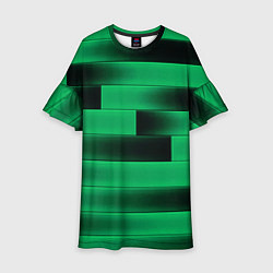 Детское платье Color green square