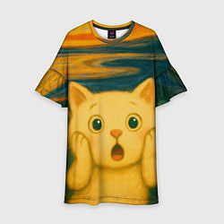 Платье клеш для девочки Котёночкин крик, цвет: 3D-принт